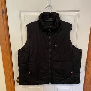 Ralph Lauren Vest Reversible Black/Animal Print Size 2X